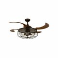 Rayo 48 in. Industri Oil Rubbed Bronze & Dark Koa Ceiling Fan with Light RA2773459